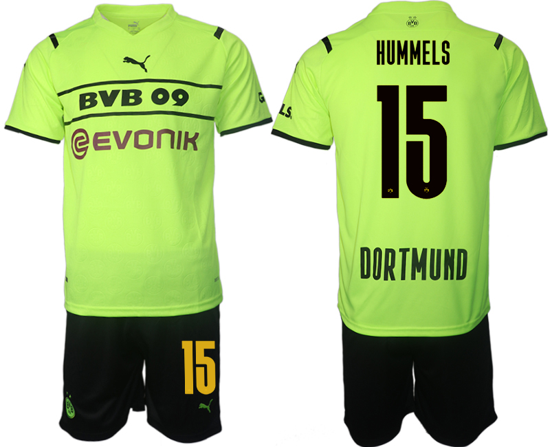 Cheap Men 2021-2022 Club Borussia Dortmund Cup green 15 Soccer Jersey